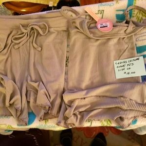 Ladies Leisure Short PJ Set, Size Lg